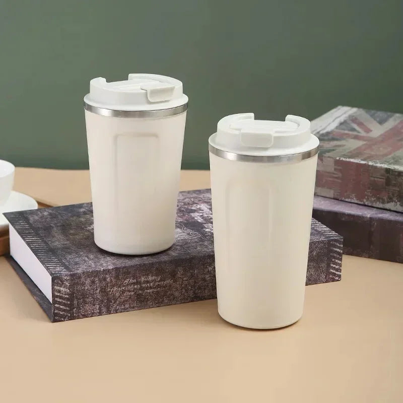 Tasse à café de voyage en acier inoxydable, tasse thermique anti-fuite, bouteille Thermos, thé, café, flacon sous vide, tasses isolées, 380/510ML