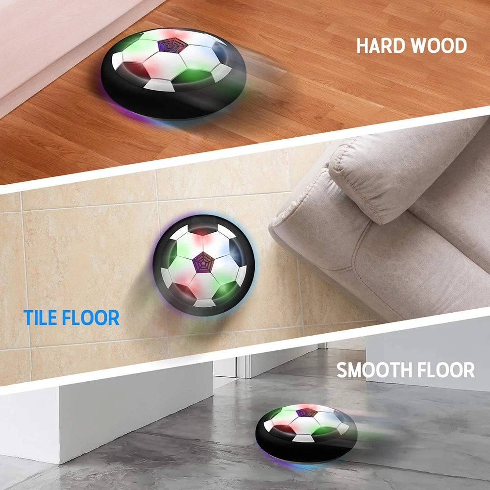 Balón de fútbol LED flotante, balón de entrenamiento de potencia aérea, juego de fútbol para interiores y exteriores, juguetes deportivos, regalos de cumpleaños para niños, fútbol