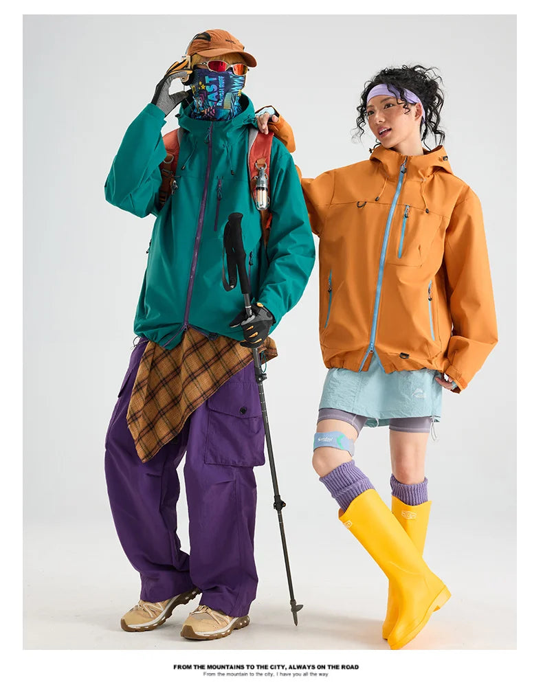 Veste Randonnée Imperméable Coupe-vent — Pêche, Camping & Escalade Unisexe