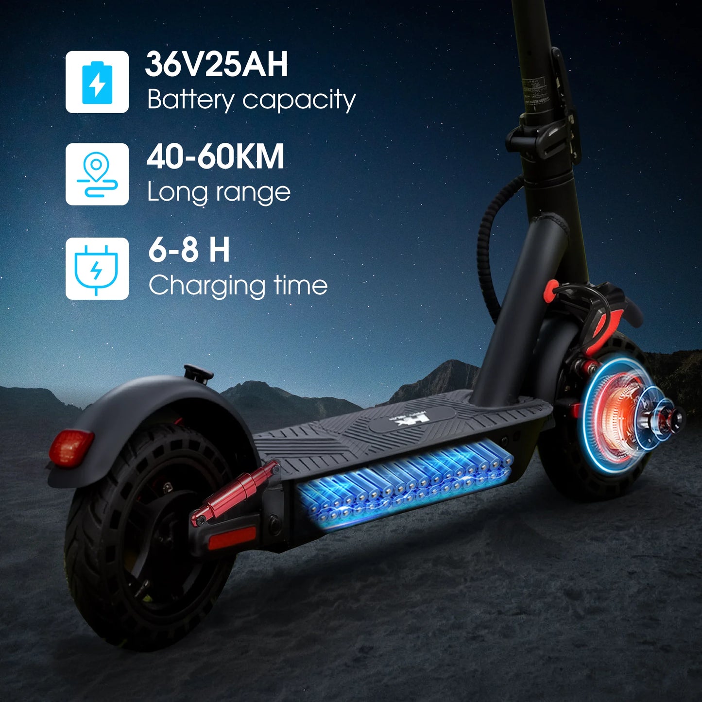 HUANCI D06 500W patinetes eléctricos e-scooter adulto 36V25AH e-scooters plegables 32 KM/H patinete eléctrico de 8.5 pulgadas