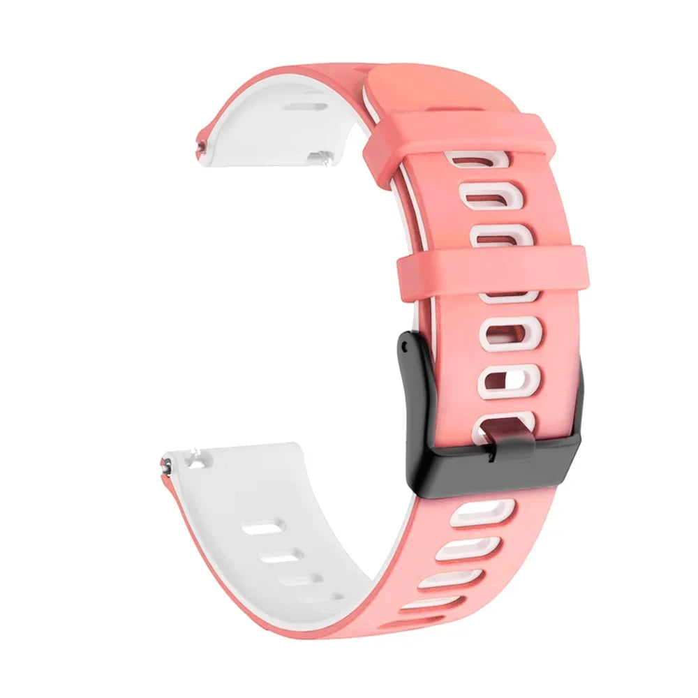Bracelet de montre en silicone 20mm/22mm — compatible smartwatches, sport