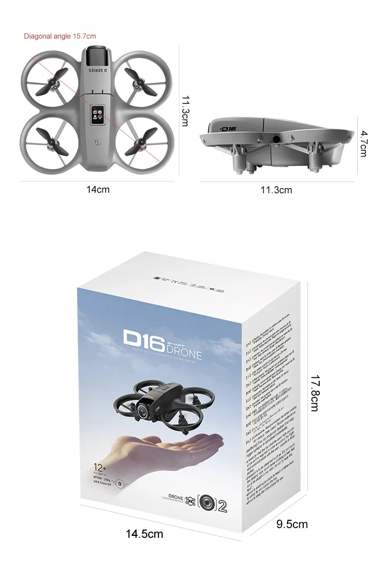 Drone GPS 8K HD professionnel — double caméra, évitement d'obstacles, moteur brushless, flux optique