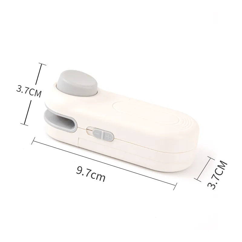 2-in-1 Mini Portable Sealer Heat Sealer for Snacks Home Use Rechargeable Sealer Vacuum Sealer Snacks Plastic Bag Heat Sealer