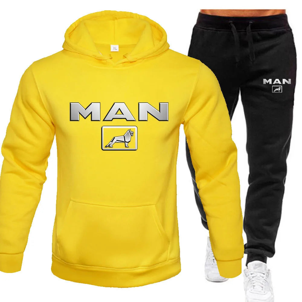 Ensemble Sweat À Capuche Pantalon Jogging Homme — Survêtement Sport 2 Pièces 2024