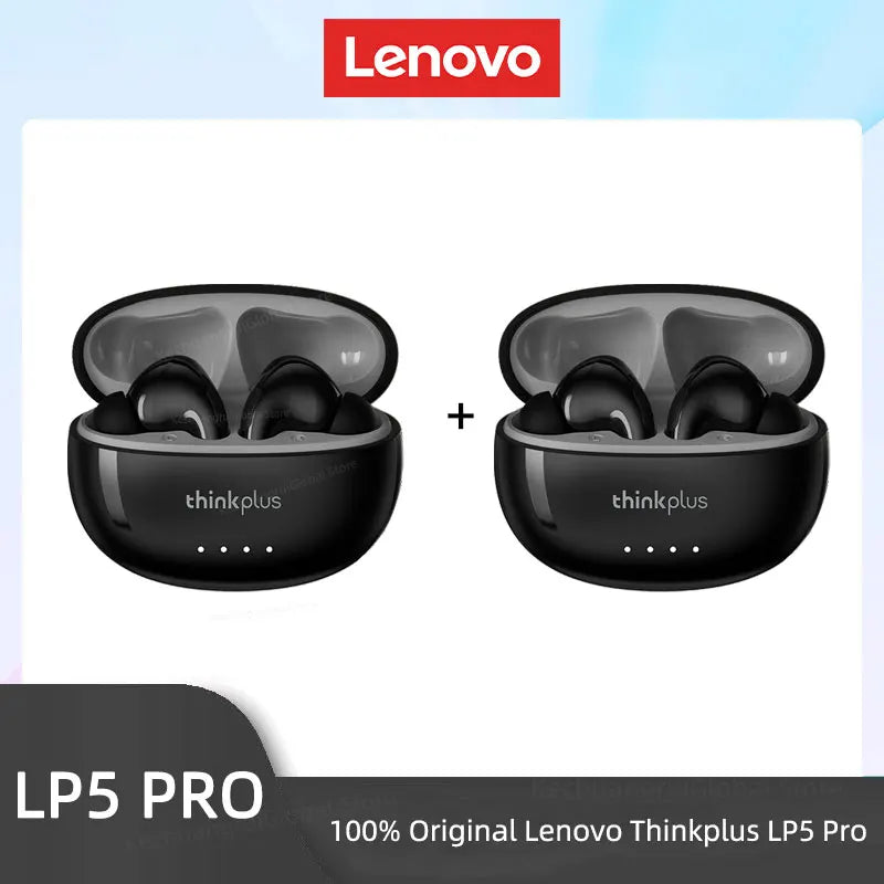 Lenovo-Auriculares inalámbricos LP5 PRO, Bluetooth 5.4, TWS, sonido HiFi, auriculares para juegos, cascos deportivos LP5Pro, batería de larga duración con micrófono 2025