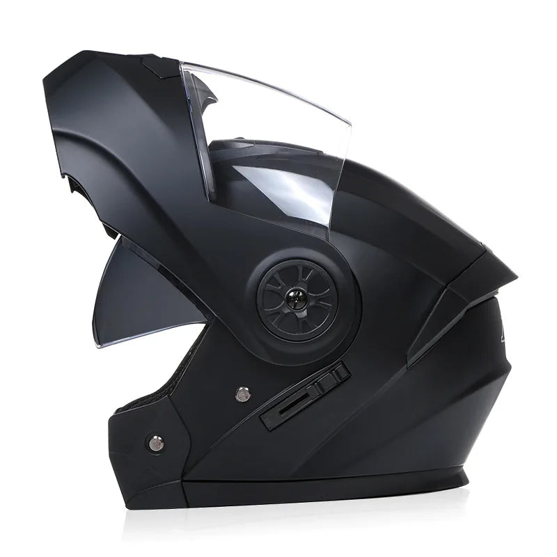 Casque Moto Bluetooth Intégral Homme — Motocross Rabattable Certifié DOT