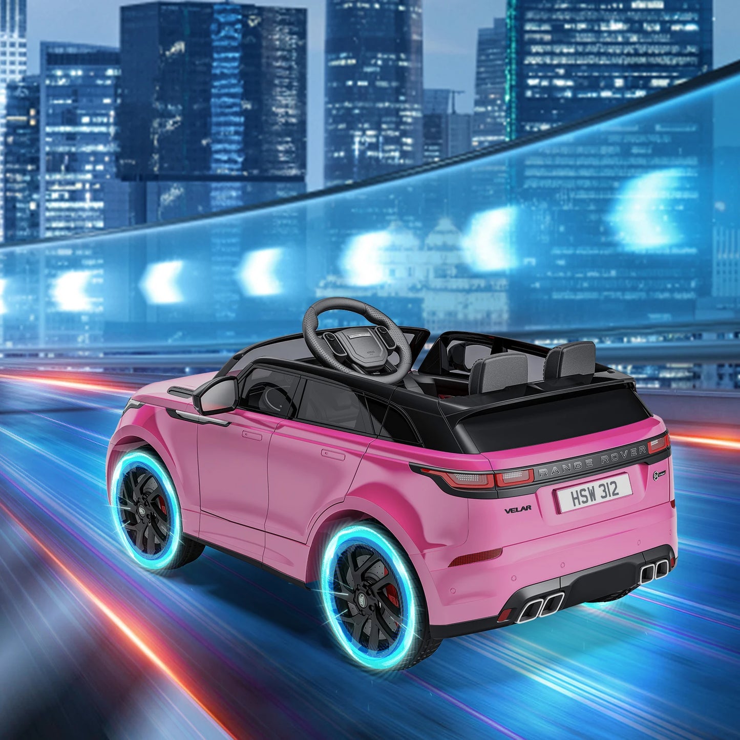 Kids' Electric Car, 4-8 Years, 12V, Parental Remote Control, MP3 Player, Rocking, Ribbed, New