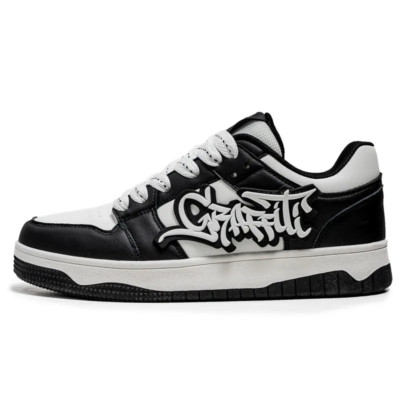 Baskets Skateboard Homme Bleu — Streetwear Hip-Hop Plateforme