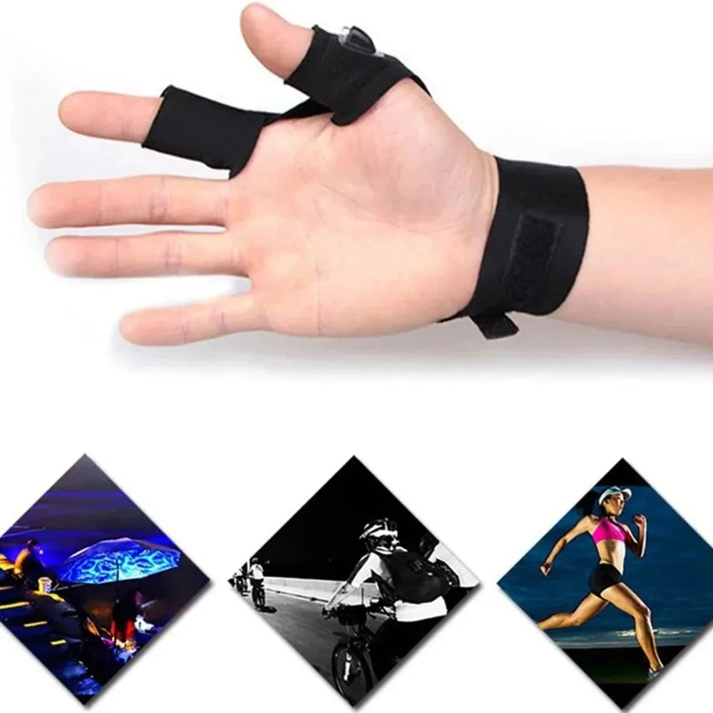 Gants LED Lumineux Étanches — Cyclisme, Camping & Randonnée Sans Doigts