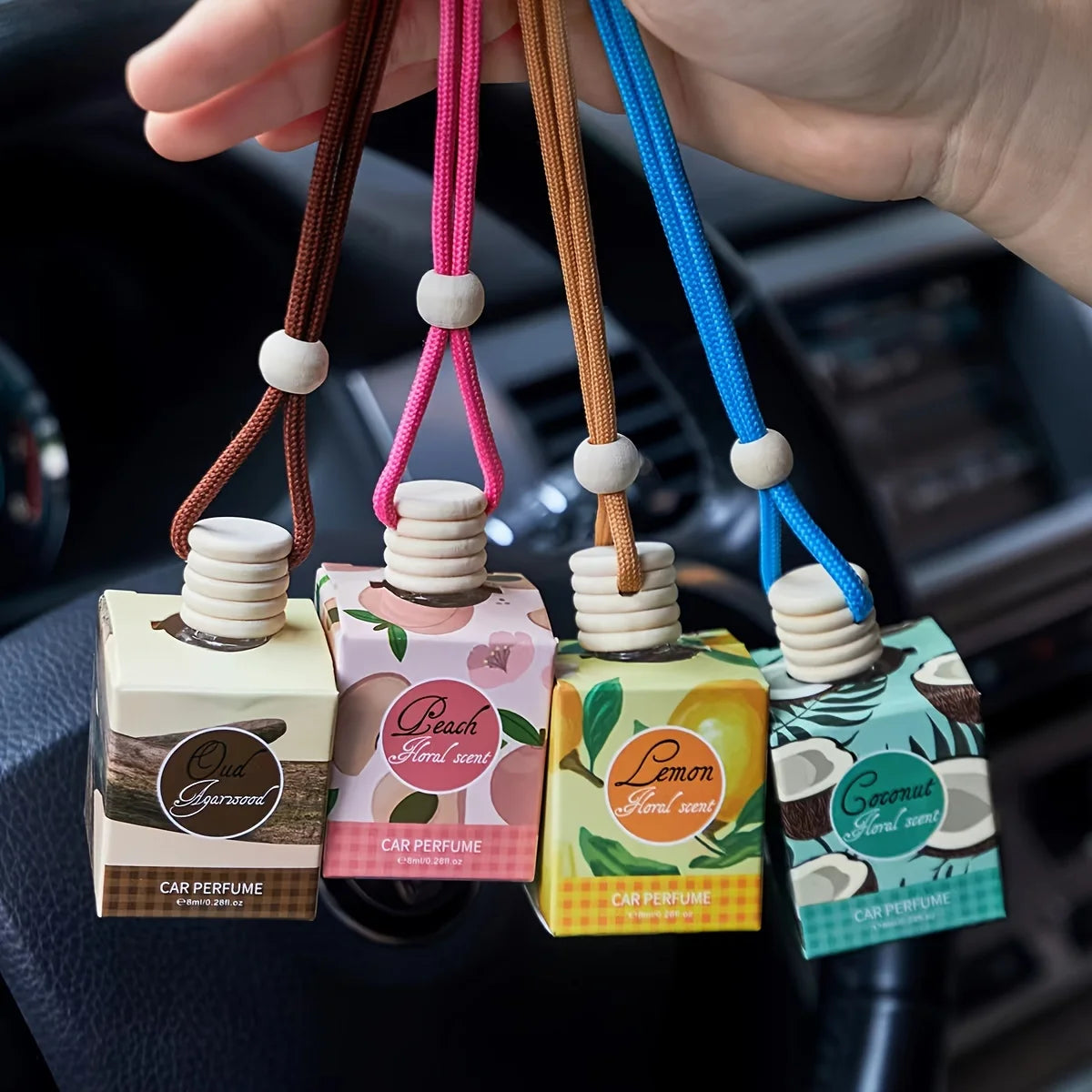 Désodorisant de voiture, parfum longue durée, adapté à la voiture, à la maison, au bureau, à la salle de bain, à la chambre à coucher, aromathérapie intérieure de voiture
