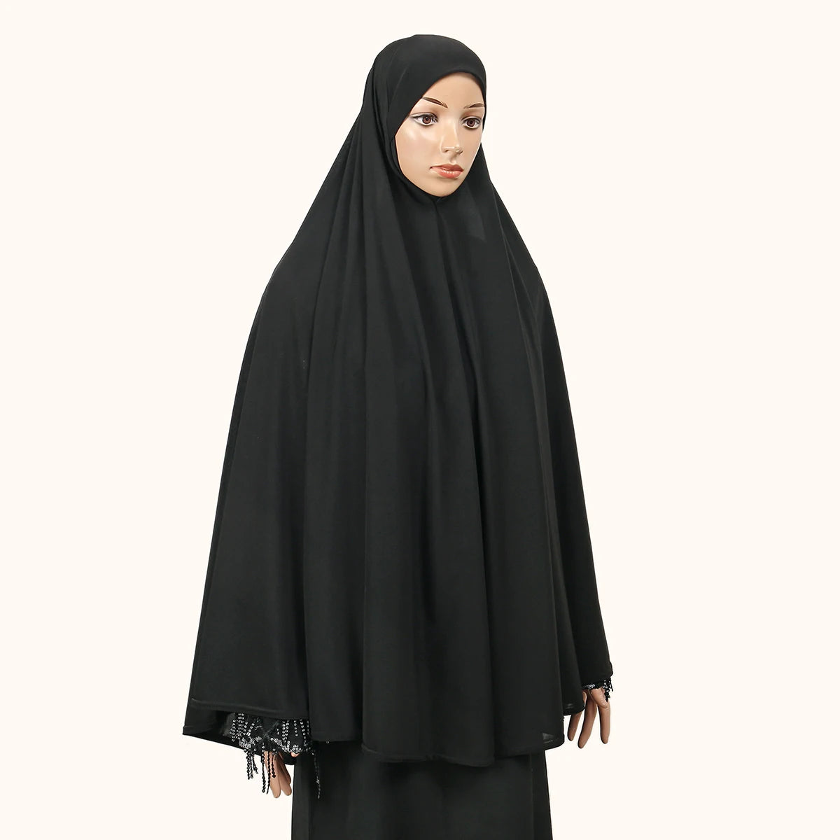 Abayas pour femmes musulmanes, couverture complète, Hijab intérieur en coton de qualité supérieure, Hijab en chanvre, robe de prière du Ramadan