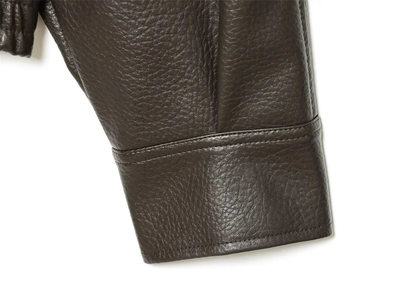 Veste femme automne 2025 nouveau noir à manches longues galets Faux cuir veste moto Style personnalité mode