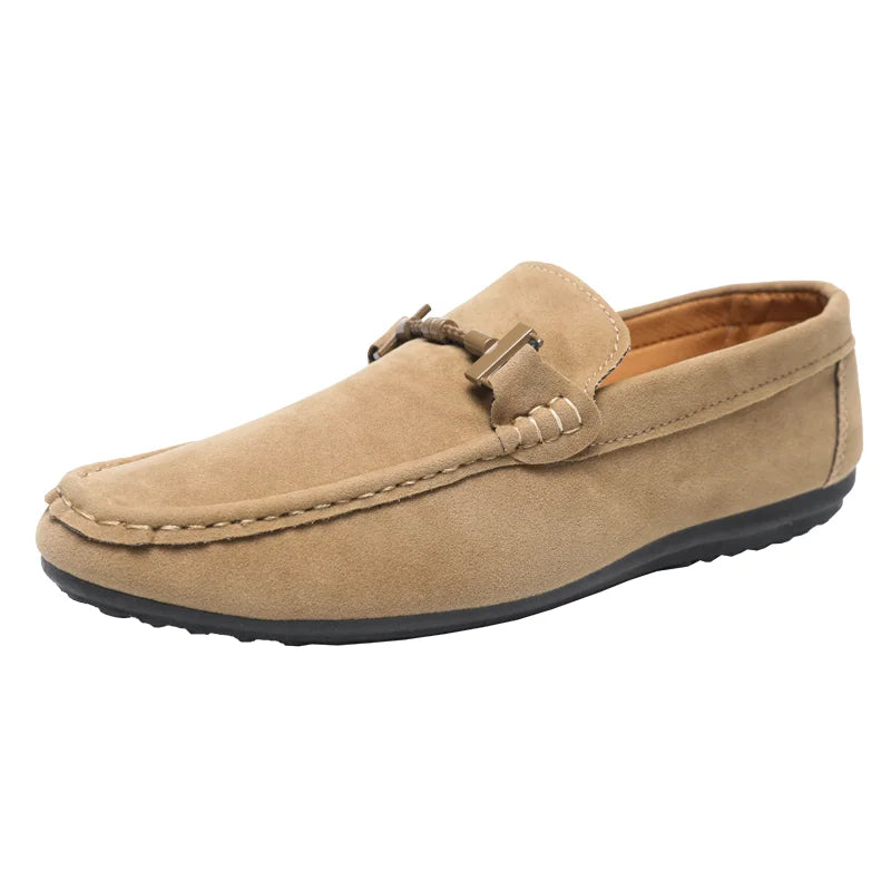 Men's High-Quality Soft Loafers Spring Autumn Men's Shoes Casual Warm Slip-on Driving Flats Plus Size Men's Shoe