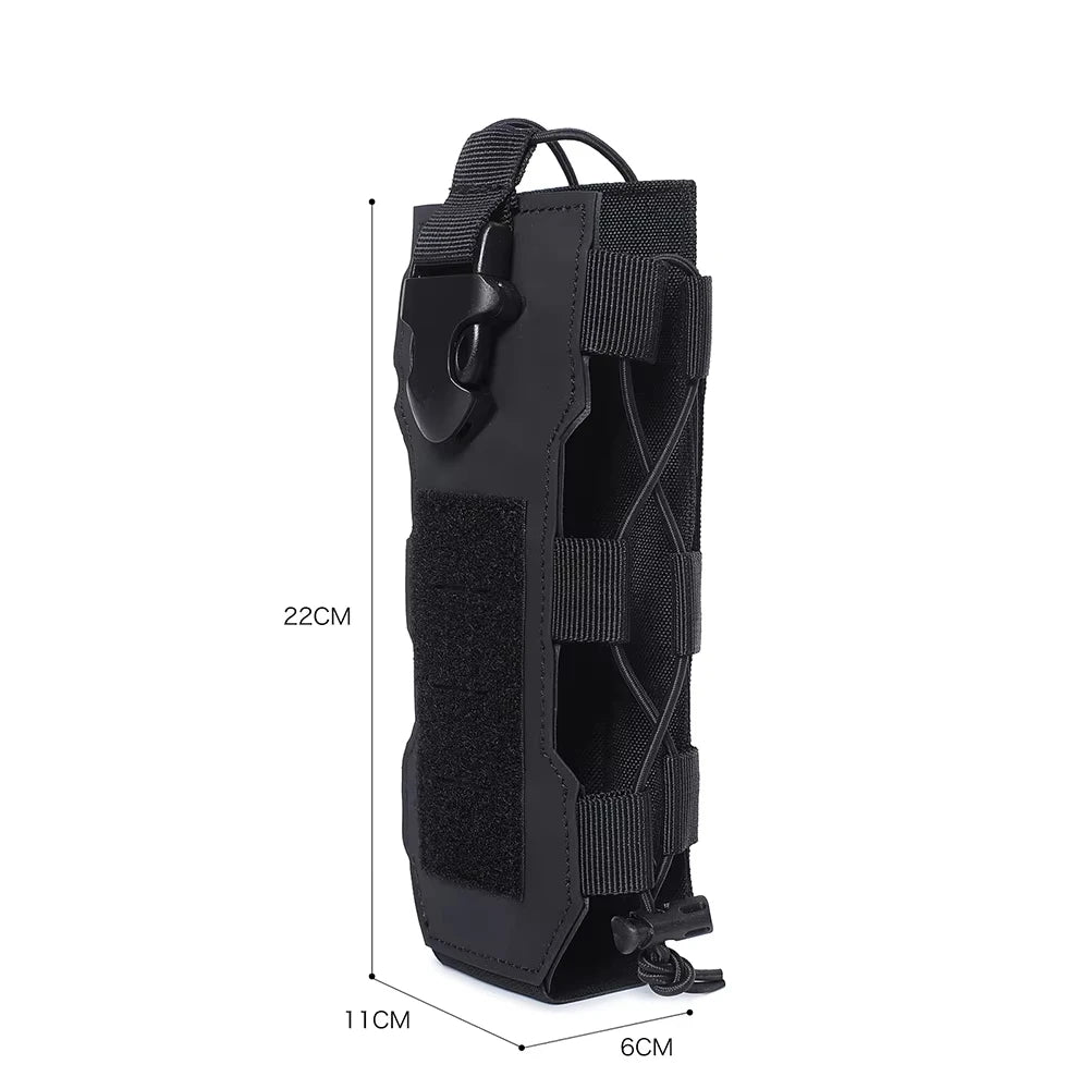 DIZETION Sports de plein air Molle bouteille d'eau pochette Radio cantine couverture étui taille Pack chasse randonnée voyage bouilloire support sacs