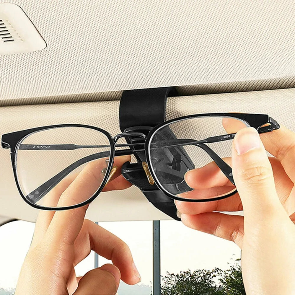 Étui à lunettes de voiture universel, pare-soleil de voiture, porte-lunettes, Clip pour carte, porte-billet, accessoires d'intérieur automobile