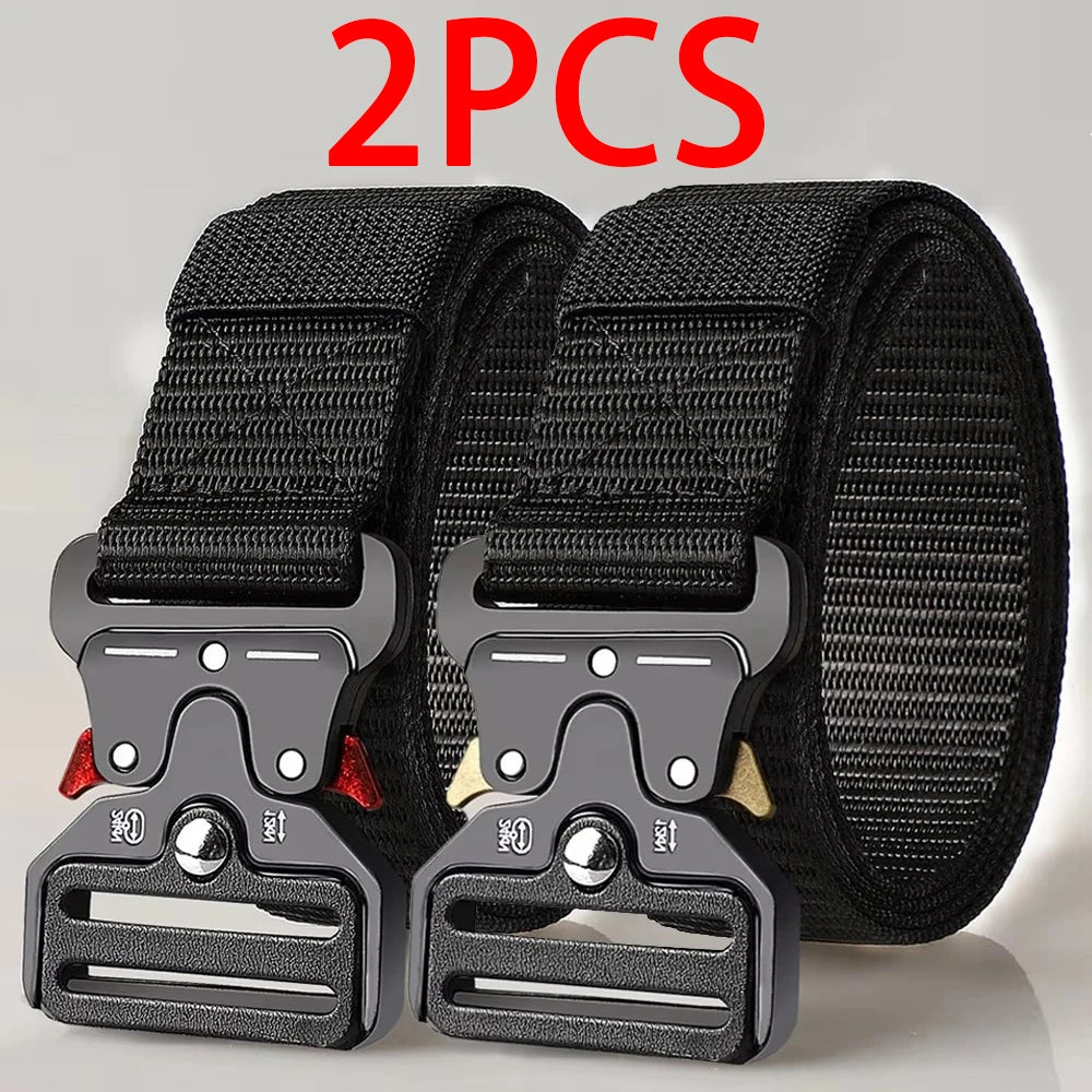 Men's Versatile Tactical Belts – Durable & Adjustable Design – For Outdoor Sports Enthusiasts, Pair with Jeans, for Men and Women