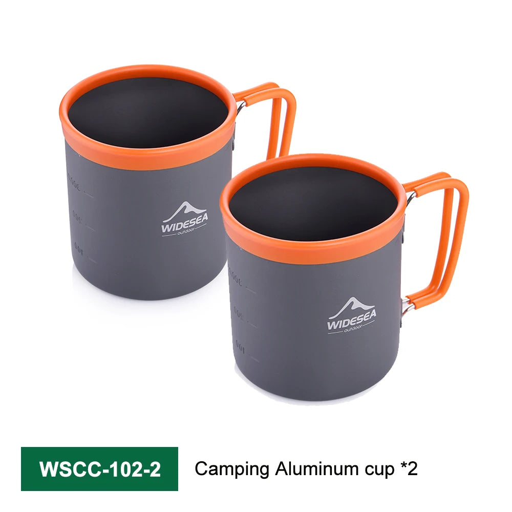 ESEA-Ensemble d'ustensiles de cuisine de camping, équipement britannique extérieur, tasse à thé, tasse filtrante à café, chaudron de pique-nique, vaisselle touristique, annulation
