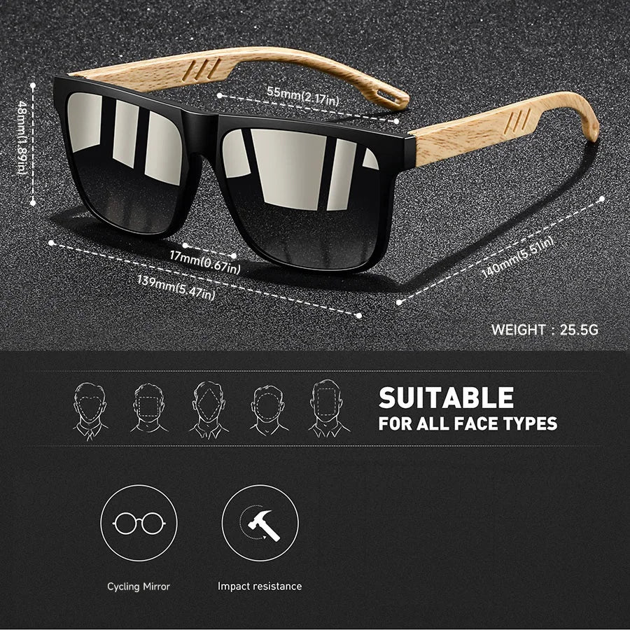 Mode Vintage carré cadre carré lunettes de soleil hommes femmes pêche conduite homme marque de luxe concepteur lunettes de soleil UV400 lunettes