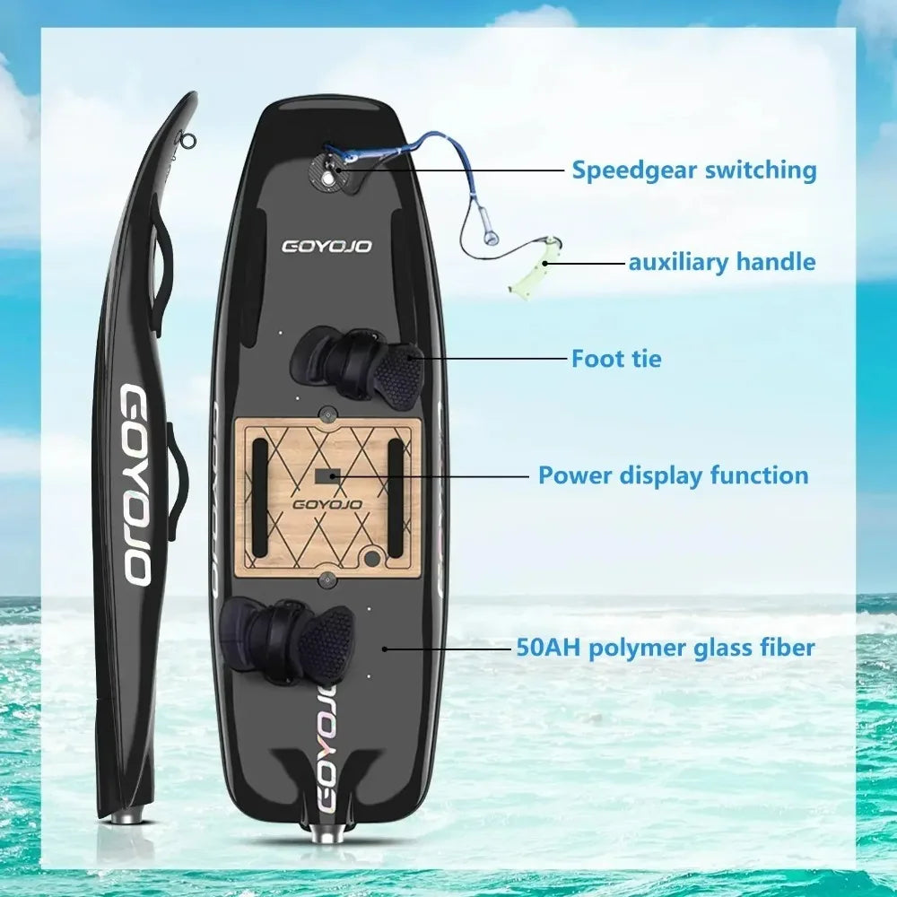 Planche de surf électrique à Jet d'eau en Fiber de carbone pour adulte avec planches à Jet électriques de surf à grande vitesse 10kw avec scooter d'eau intelligent à 3 queues