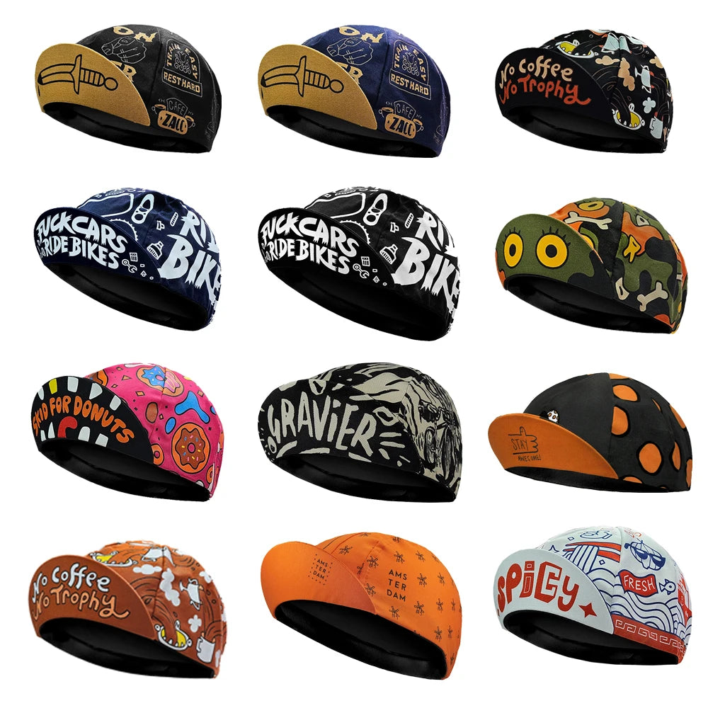 Casquettes de cyclisme d'été, nouveau style, chapeaux de vélo de sport respirants, en Polyester à séchage rapide, noir et bleu, classiques