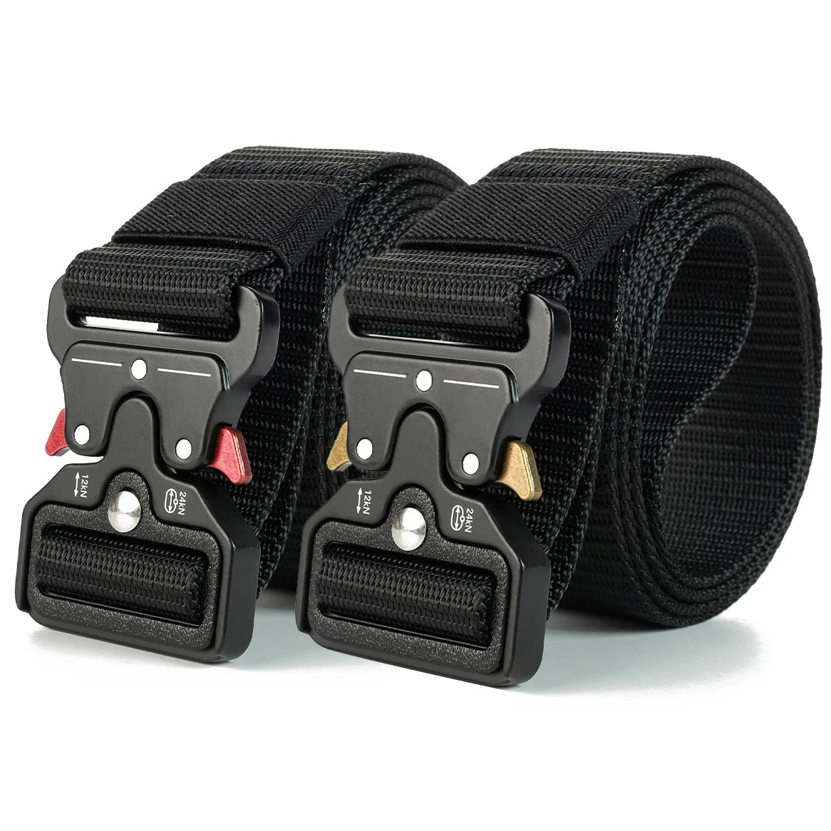Cinturones tácticos versátiles para hombres - Diseño duradero y ajustable - Para entusiastas de los deportes al aire libre, para usar con pantalones, vaqueros, para hombres y mujeres