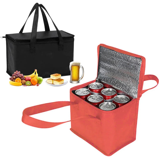 Sac isotherme Portable pour déjeuner, isolation pliante, sac de glace pour pique-nique, sac thermique pour aliments, porte-boissons, sacs isolés, sac de livraison de bière