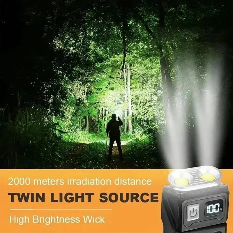 Lampe de travail tactique portable, outil EDC, mini lampe torche LED, outil de camping et de randonnée en plein air, lampe torche molle, rechargeable par USB