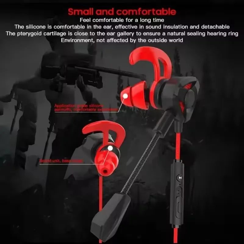 Casque gamer filaire avec micro — écouteurs jeu, téléphone, tablette, ordinateur portable, universel (v2)