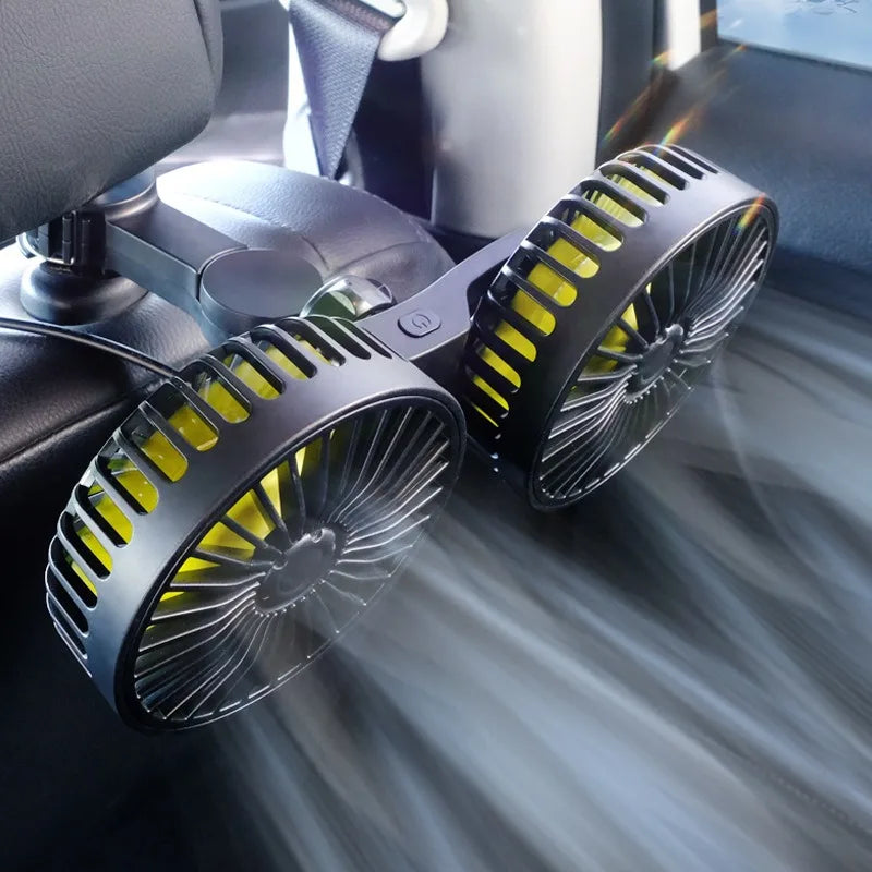 3-speed car rear seat fan, USB air freshener, air conditioner, car cooler