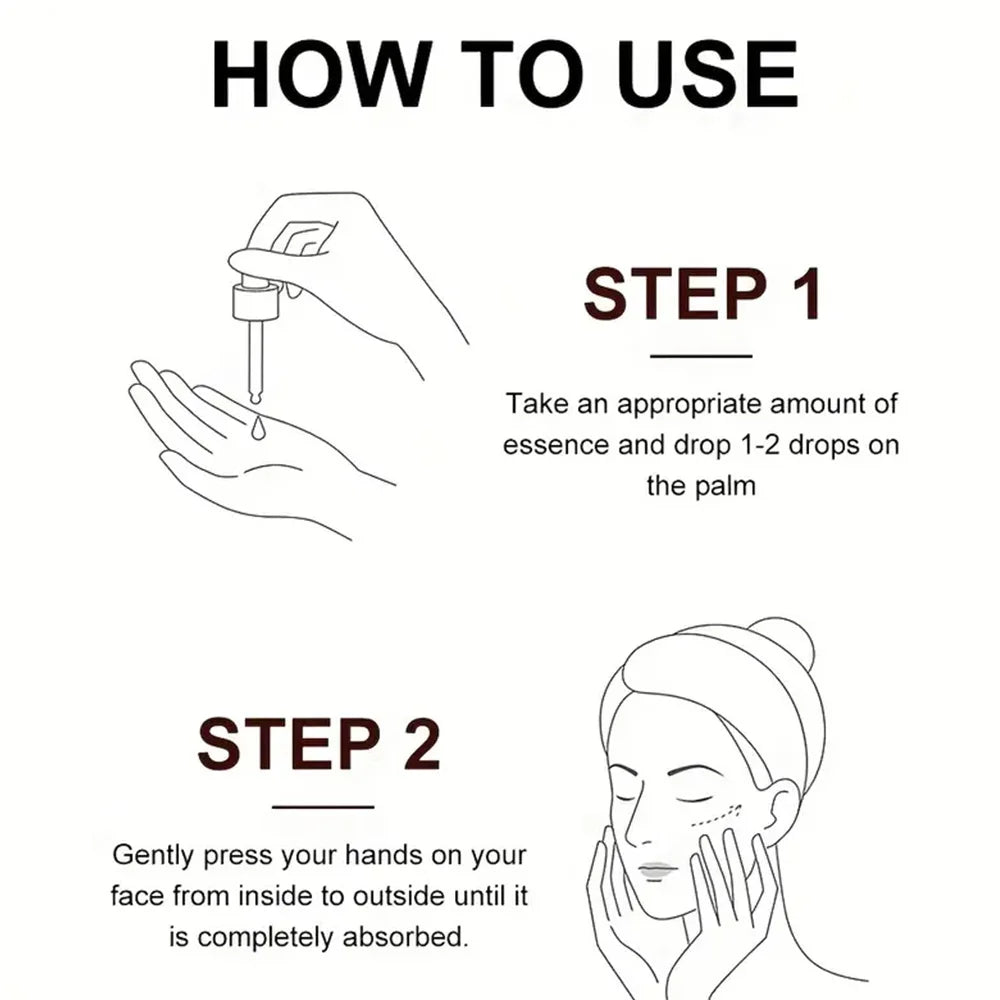 Vitamine C Essence Visage — Acide Hyaluronique, Éclaircissant & Anti-Âge