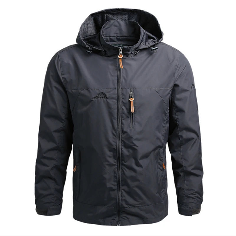 Vestes coupe-vent imperméables pour hommes et femmes, veste tactique décontractée pour randonnée, multi-poches, à capuche, pour la pêche