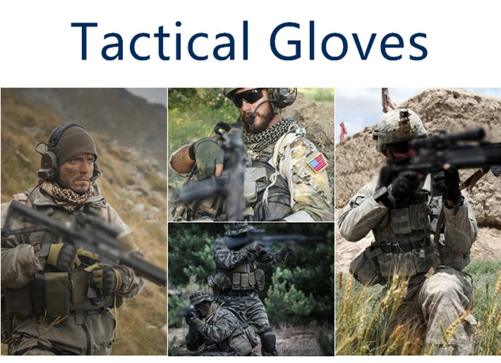 OutdoorTactical cinq doigts gants dur joint Paintball Airsoft chasse Combat équitation moto glog randonnée demi doigt gant