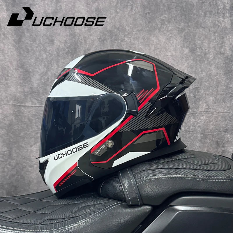Casque moto quatre saisons Motocross modulaire rabattable — hommes, femmes, tout-terrain