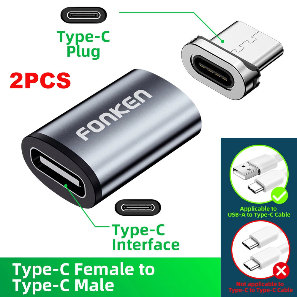 Connecteur Magnétique Adaptateur Téléphone — Micro USB Aimant Type C Android