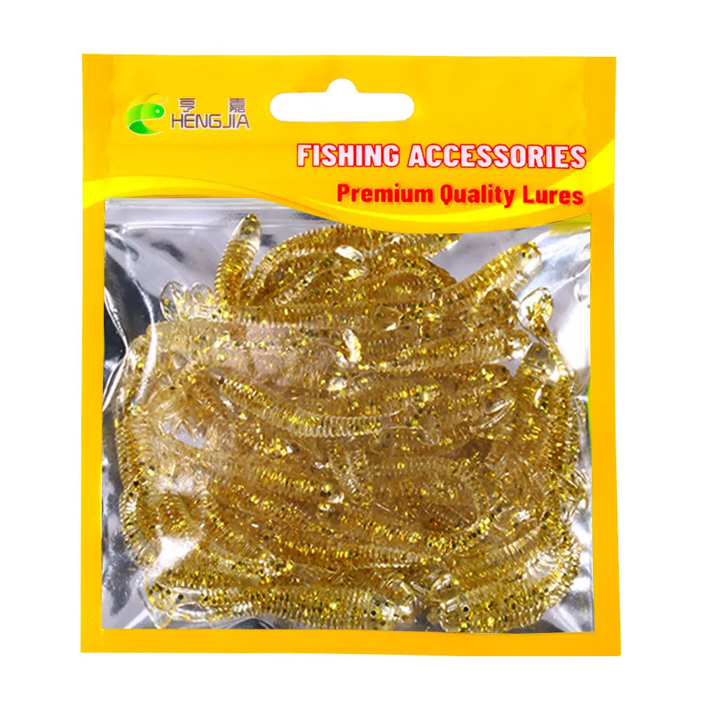 Leurre souple en silicone 4,5 cm avec queue en T — nageur, pêche carpe, black-bass, brochet