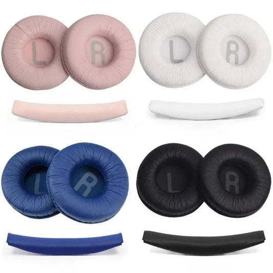 1 set of replacement ear pads, cushion covers, top headband for JBL T450BT T500BT Tune600 660 510BT headphones