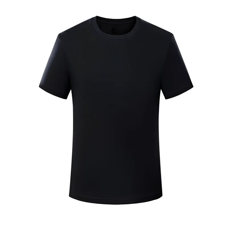 Coton à manches courtes hauts 220 grammes T-shirt lourd Y2k décontracté confortable T-shirt noir et blanc col rond femme vêtements YH2532
