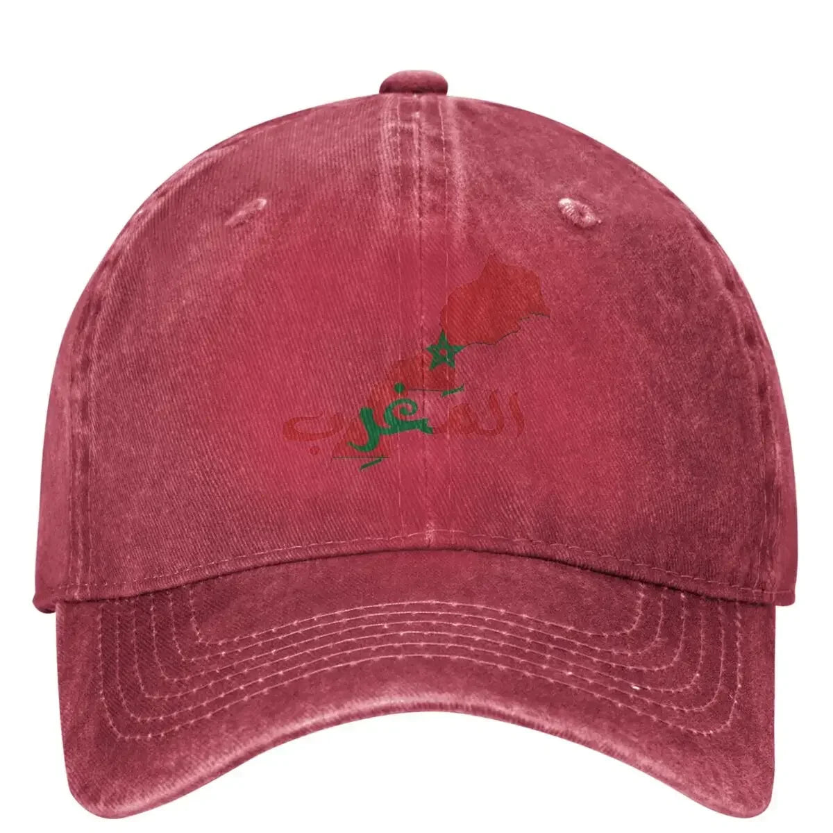 Casquette de baseball décontractée carte Maroc — camionneur, chasse, camping, hip hop, hommes et femmes, printemps