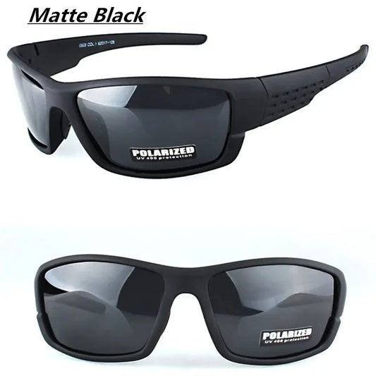 Lunettes de soleil polarisées à monture noire pour hommes et femmes, lunettes de conduite en argile, lunettes de soleil de pêche, UV400, nouveau