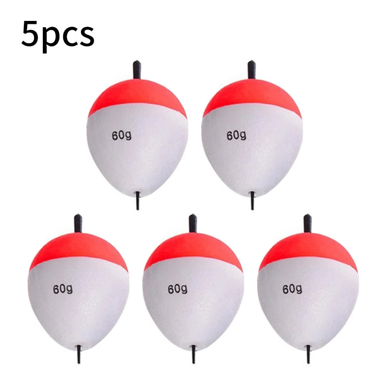 Flotteurs de pêche en mousse EVA 5 pièces — bouées, appâts, 2g à 60g, accessoires pêche