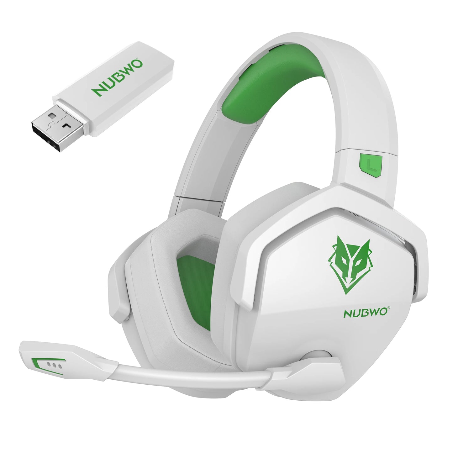 NUBWO G06 Dual Wireless Gaming Headset with Microphone for PS5, PS4, PC, Mobile, Switch 2.4GHz Bluetooth Wireless Headset