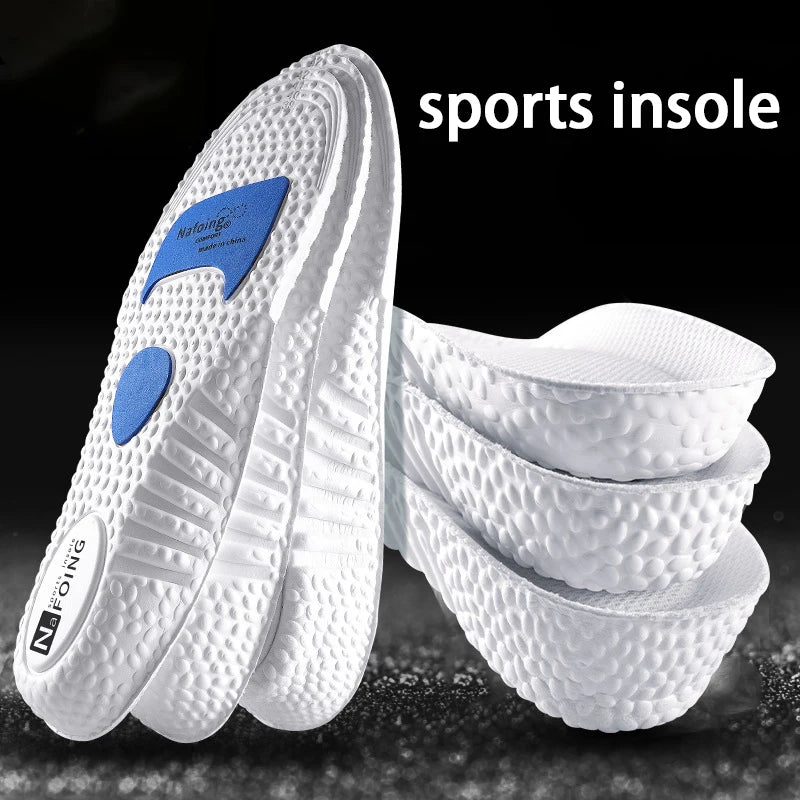 Plantillas elevadoras de altura, plantillas deportivas amortiguadoras para hombres y mujeres, almohadillas cómodas y transpirables para zapatos, 2 unidades/4 unidades