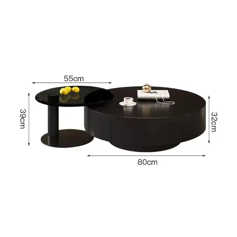Modern Round Coffee Table for Living Room, Luxury Cute Coffee Table, Nordic Decor, Living Room Furniture