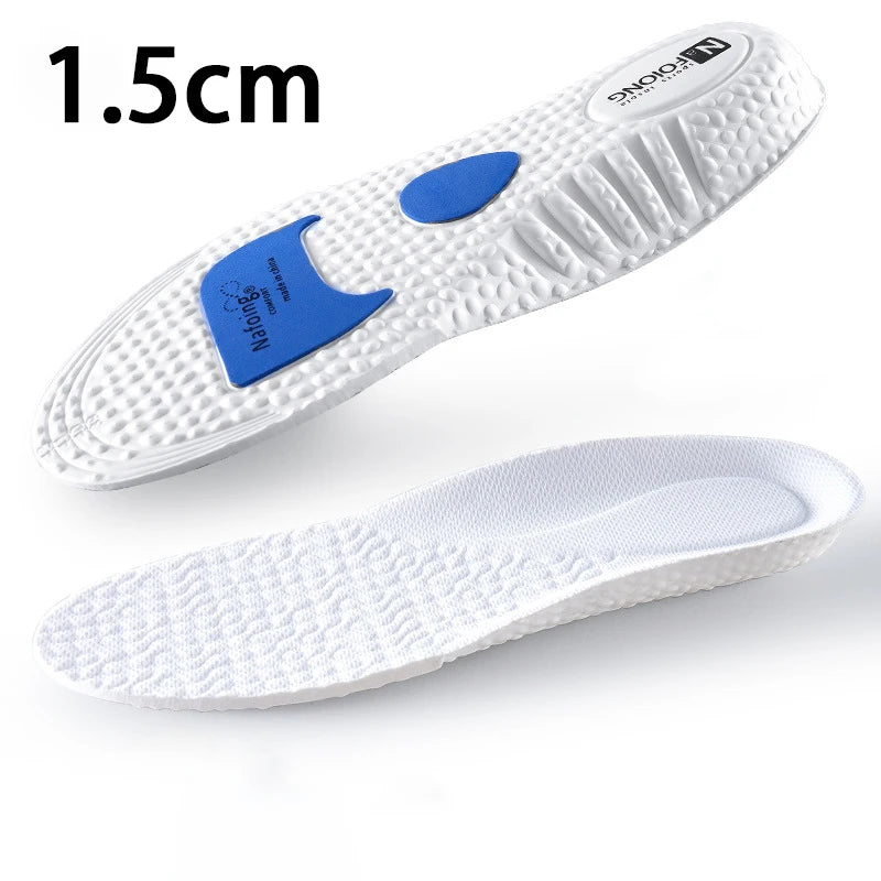 Plantillas elevadoras de altura, plantillas deportivas amortiguadoras para hombres y mujeres, almohadillas cómodas y transpirables para zapatos, 2 unidades/4 unidades