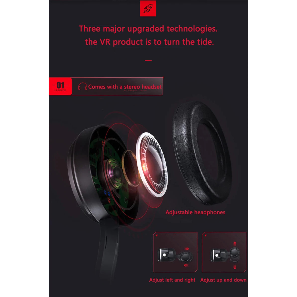 VR Shinecon 10.0 Gafas 3D Casco de realidad virtual para Smartphone Gafas de teléfono inteligente Casco Viar binoculares de videojuegos