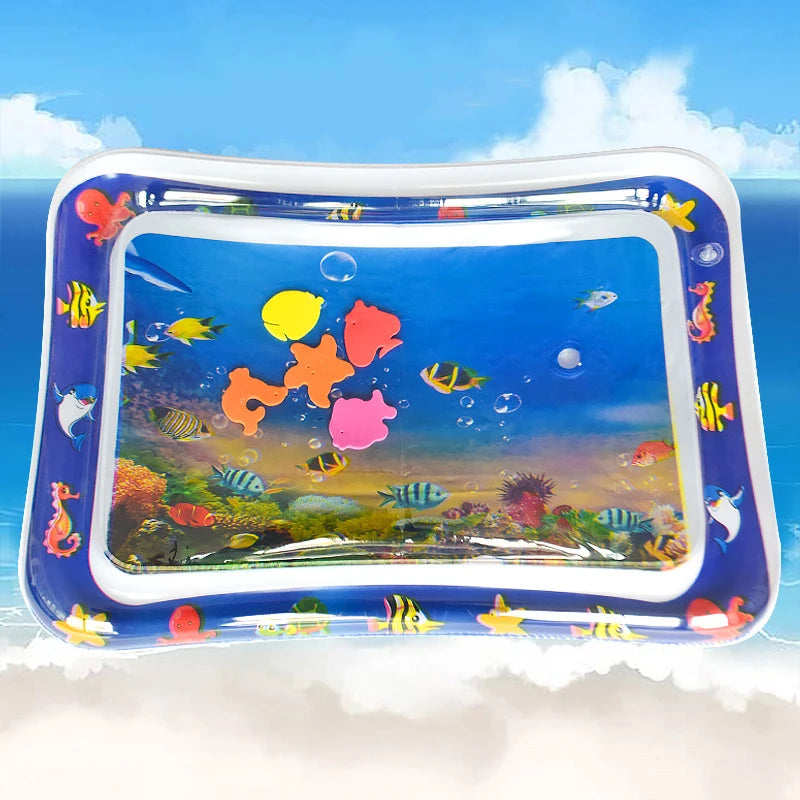 Alfombrilla de juego inflable para bebé, cojín de agua de PVC para bebés, almohadilla de juego acuática para niños, juguetes de actividad de desarrollo para educación temprana