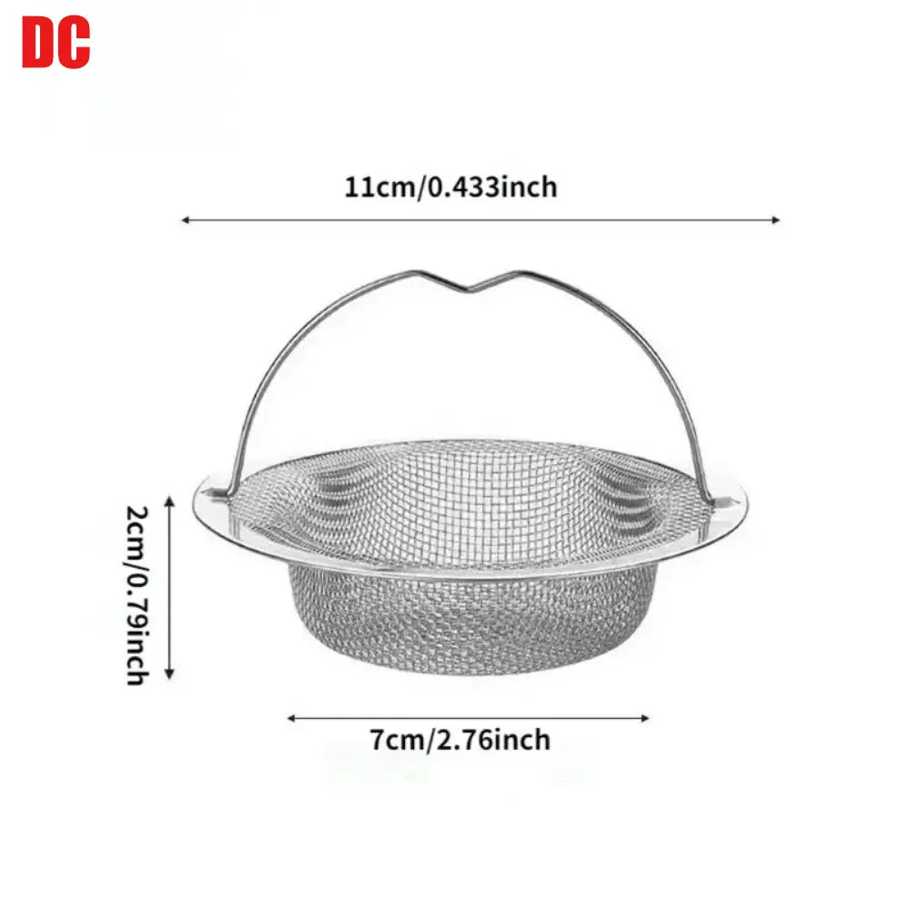 Filtre d'évier de cuisine en acier inoxydable, collecteur de résidus alimentaires/cheveux, gardez votre baignoire, 1 pièce