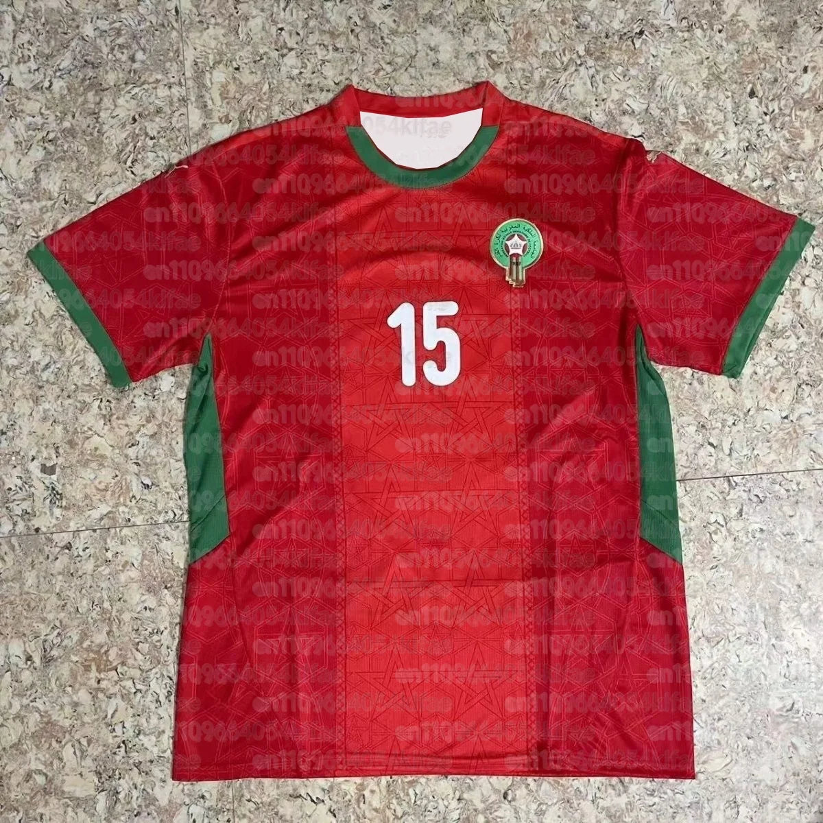Conjunto de camisetas de fútbol de Marruecos 2025 para casa y visitante, estampado 3D, manga corta, para deportes al aire libre, camiseta para adultos y niños