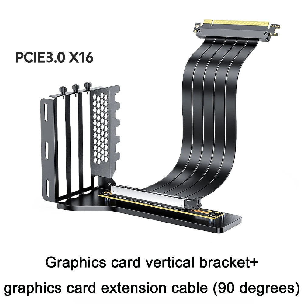 PCIE 3.0 4.0x16 Kit de Support de GPU Vertical universel Riser ATX Matx boîtier VGA carte graphique Support de direction Support