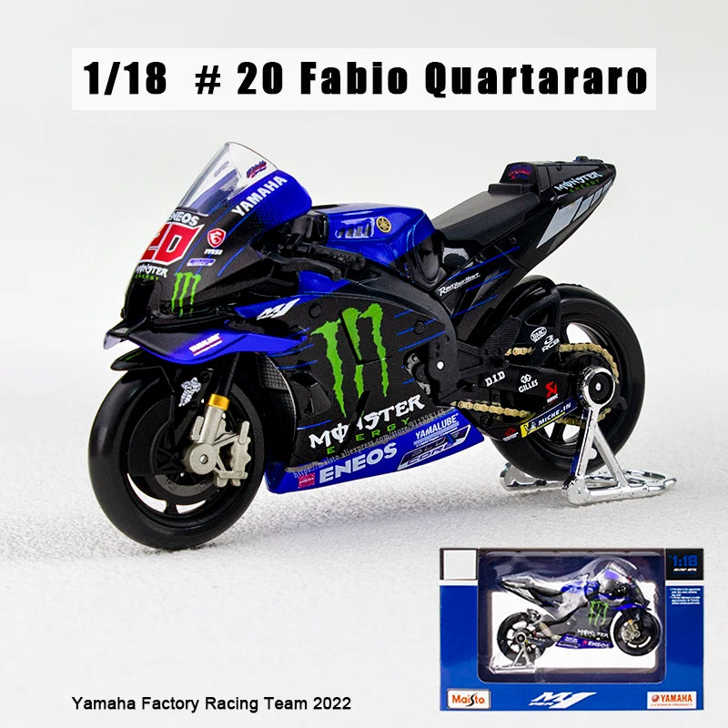Maisto 1:18 2024 Equipo Ducati Lenovo # 1 Bagnaia Piloto Campeón Moto GP Carrera Aleación Fundida Modelo de Motocicleta Colección Regalo Juguete